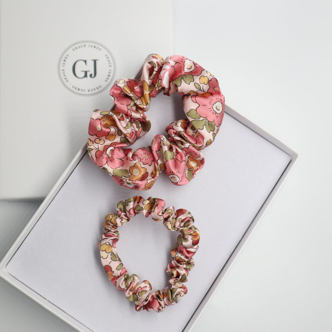 Liberty London Silk Scrunchie Betsy Nude